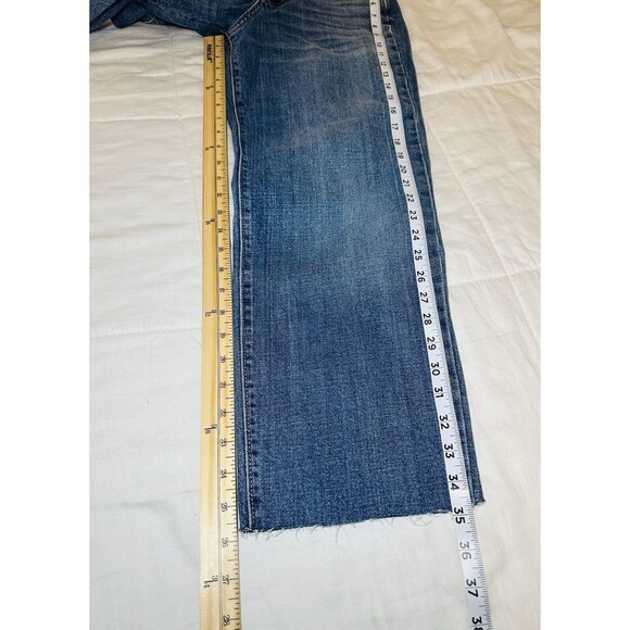Old Navy O.G. Loose High Rise Raw Hem Blue Jean Women's SIZE 0 - Picture 8 of 8